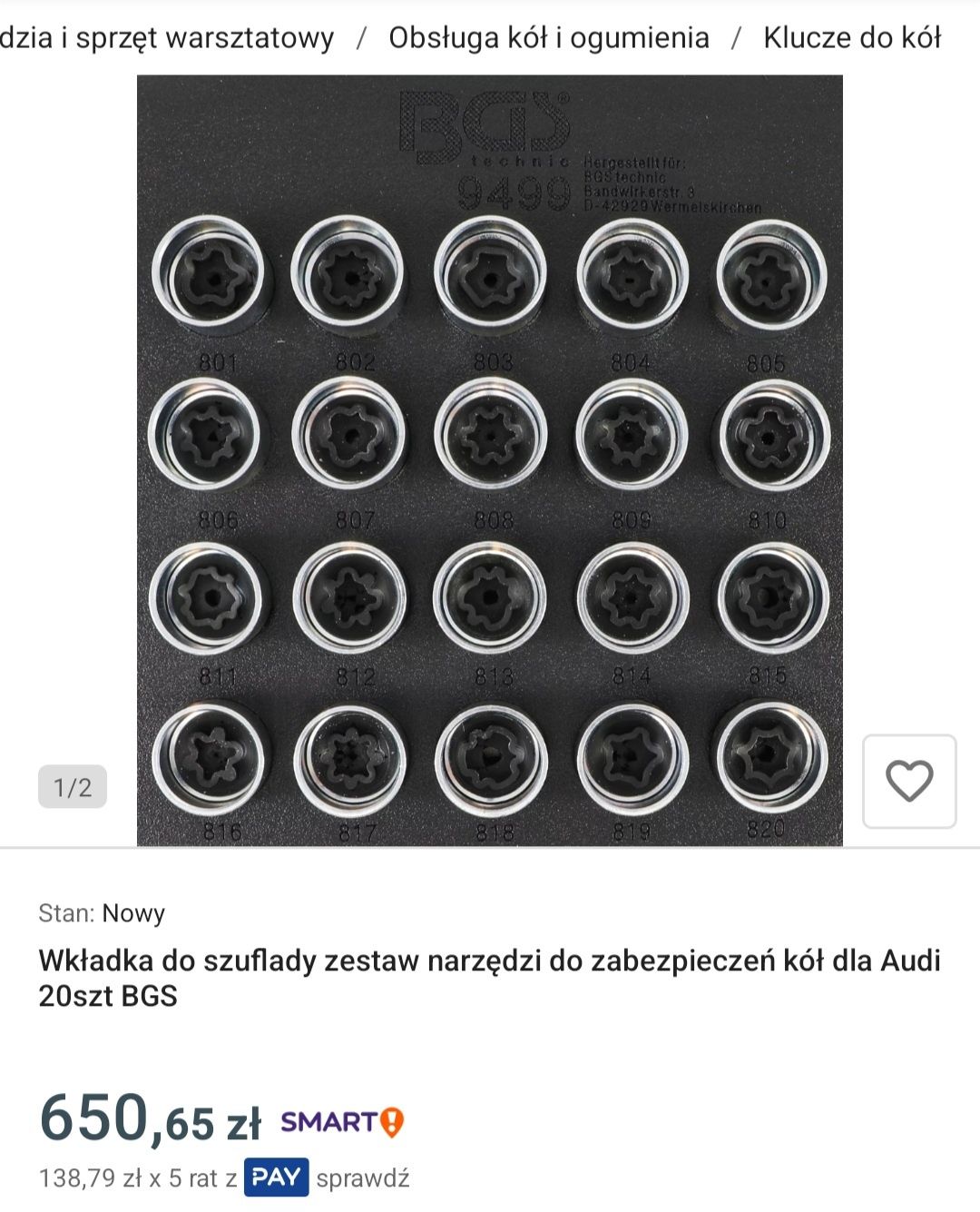 Zestaw do odkręcania śrub bmw audi vw