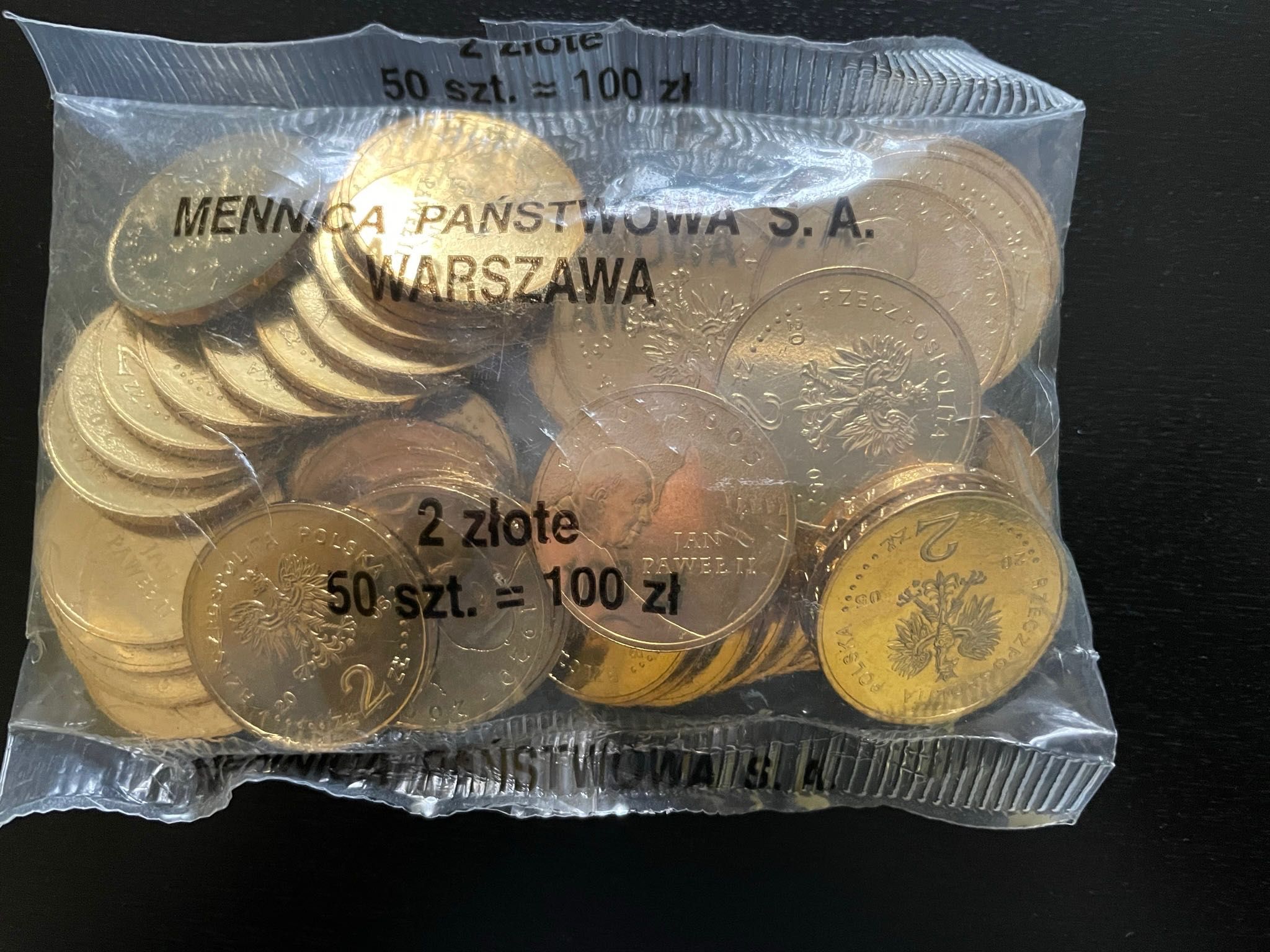 Moneta Jan Paweł II - 2005r - 2zł - woreczek menniczy 50 szt
