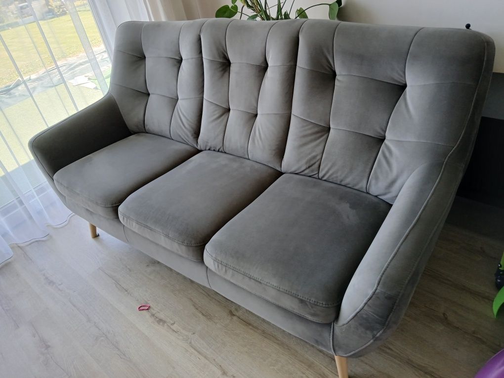 Zestaw wypoczynkowy agata meble SCANDI sofa 3 elementy