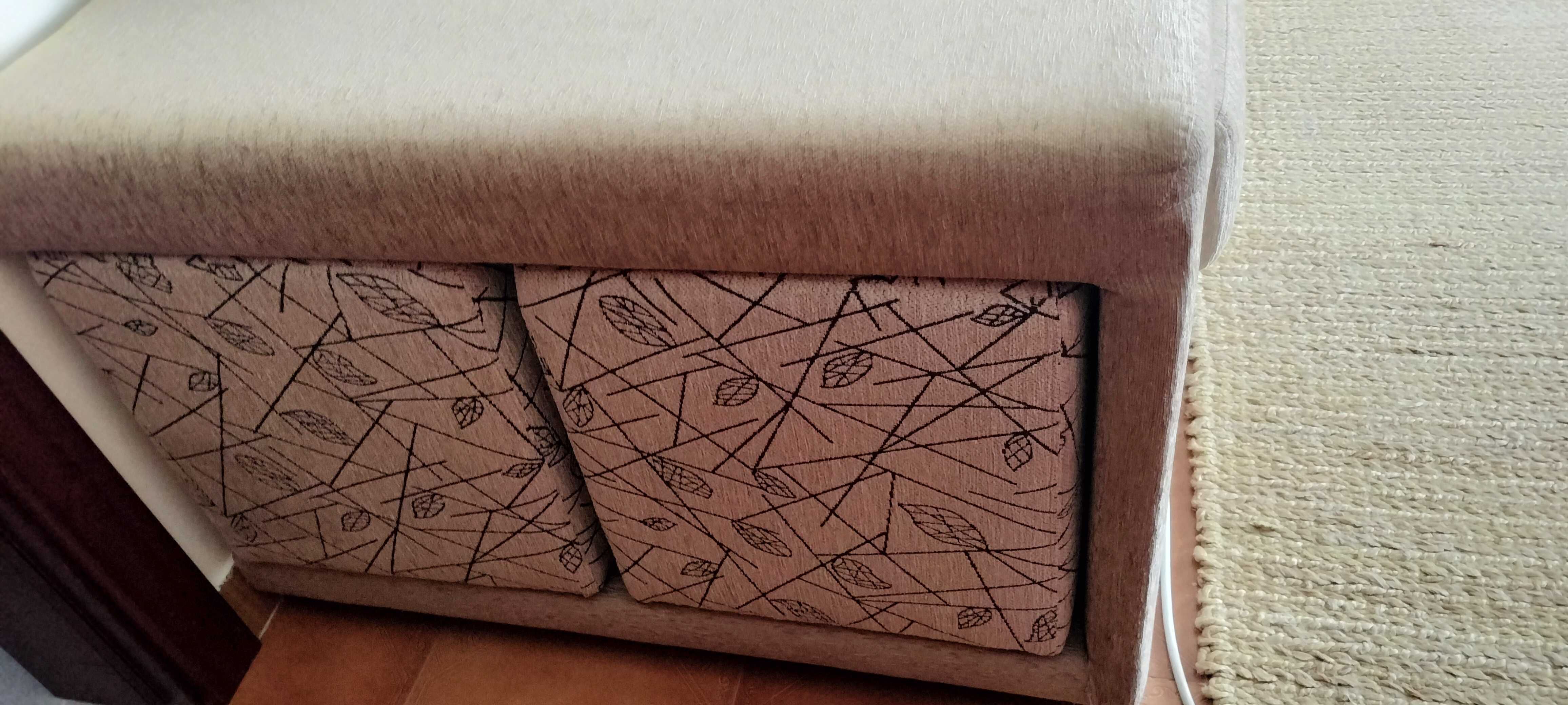 Sofá chaise longue beje