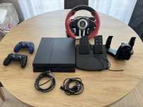 PlayStation 4 - zestaw: 2 pady plus kierownica