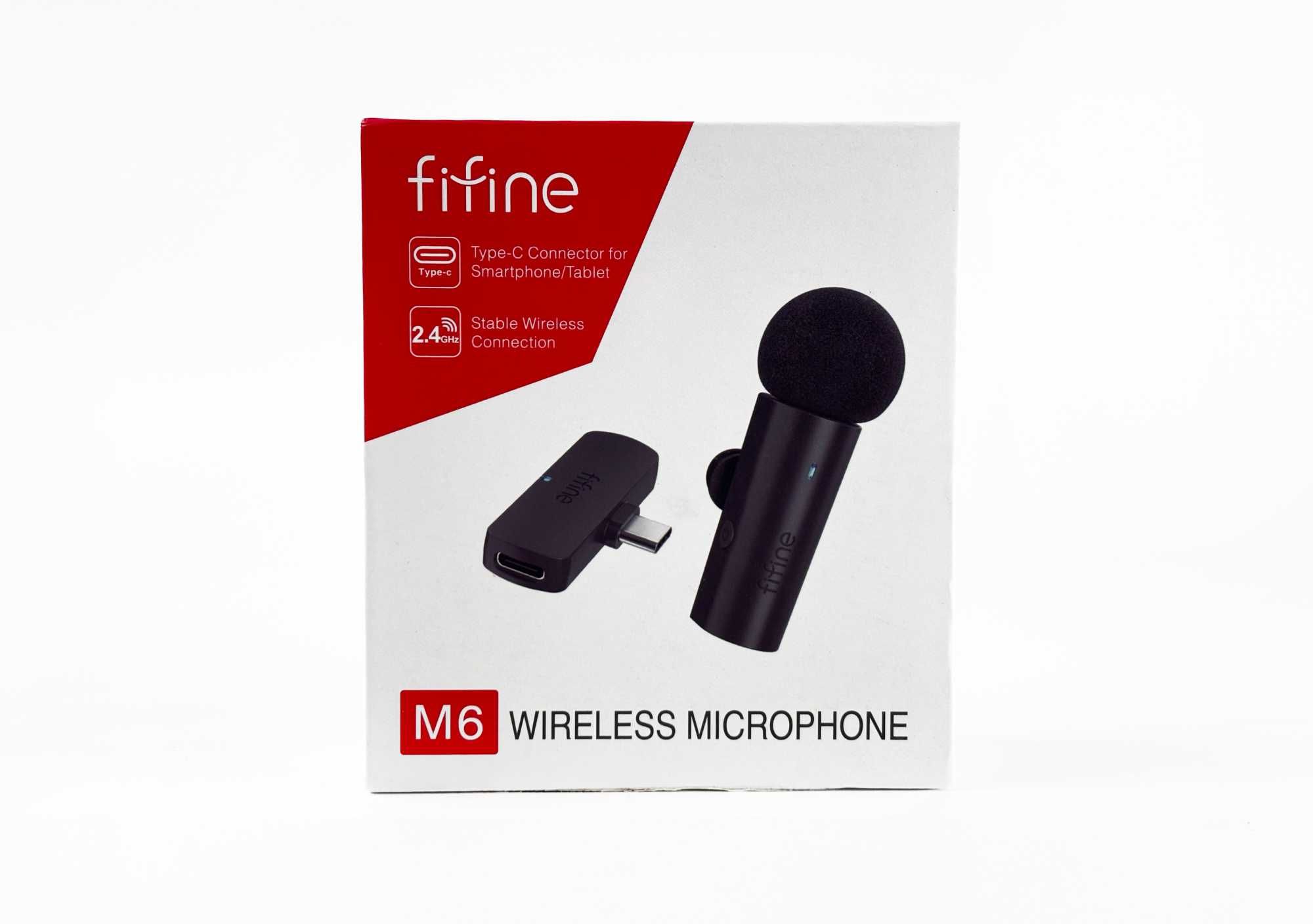 Fifine M6 - бездротовий петличний мікрофон петличка