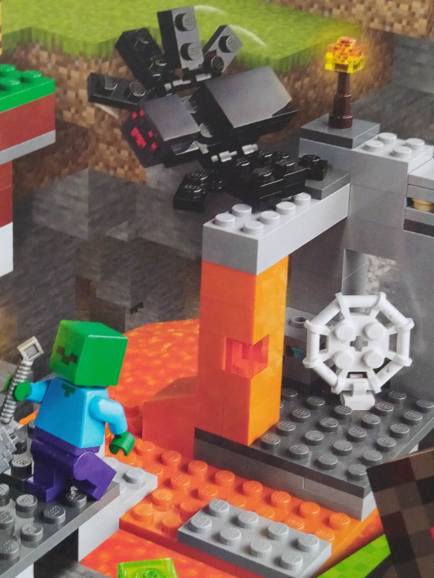 LEGO Minceraft Opuszczona Kopalnia klocki stan Bardzo Dobry