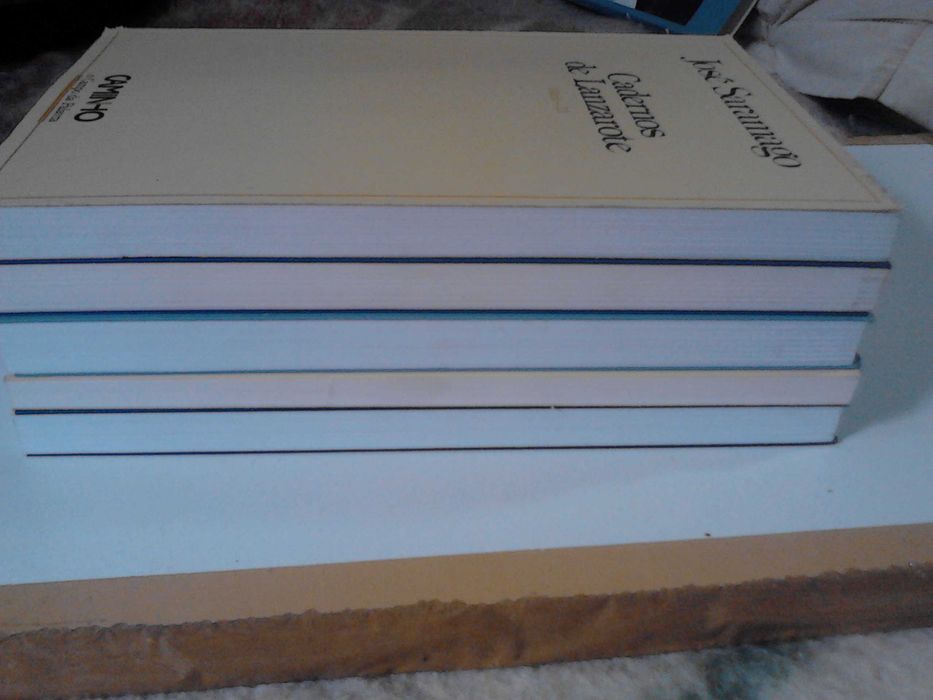 José Saramago cadernos de Lazarote, 5 livros