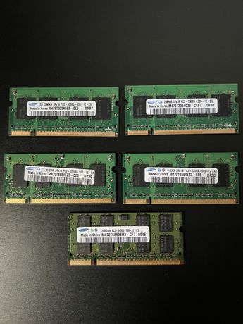 Pamiec RAM DDR2 SO-DIMM 2GB, 512 MB i 256 MB do