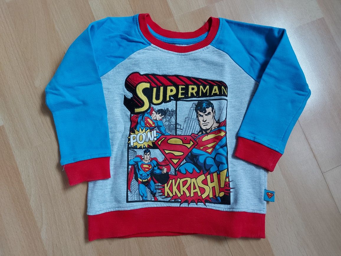 Bluza Superman chłopięca 92cm 18-24mce