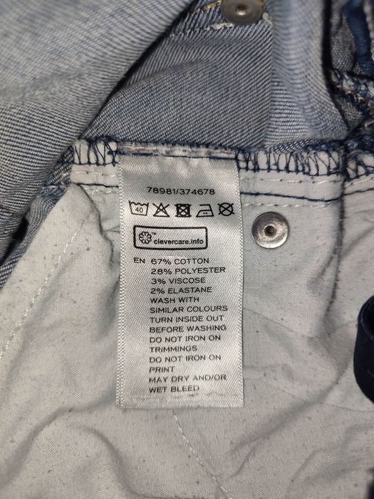 spodenki krótkie dżinsowe jeansowe shorty dziewczęce niebieskie 134