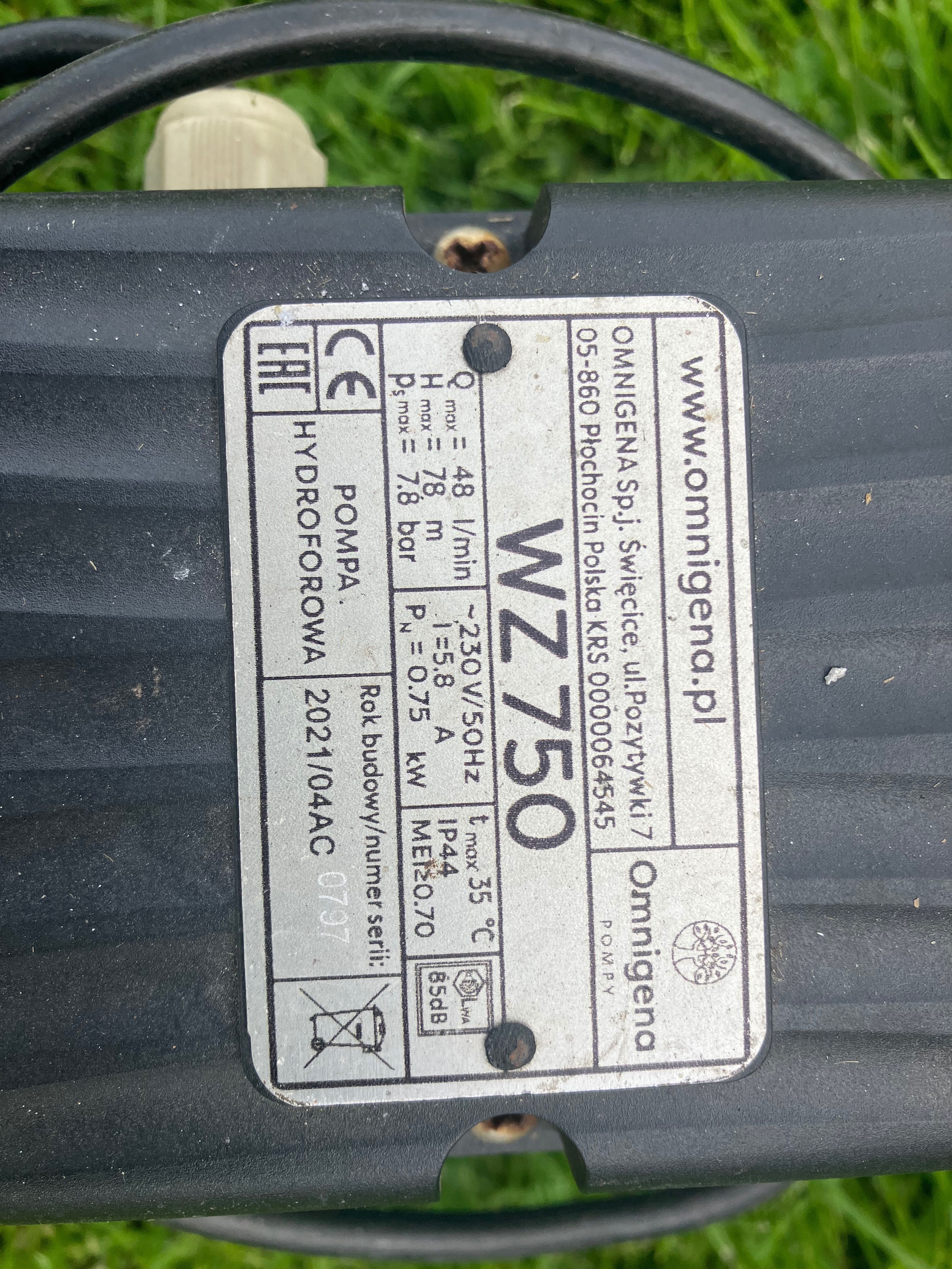 Silnik pompy hydroforowej