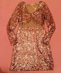 Vestido lantejoulas para festa de gala