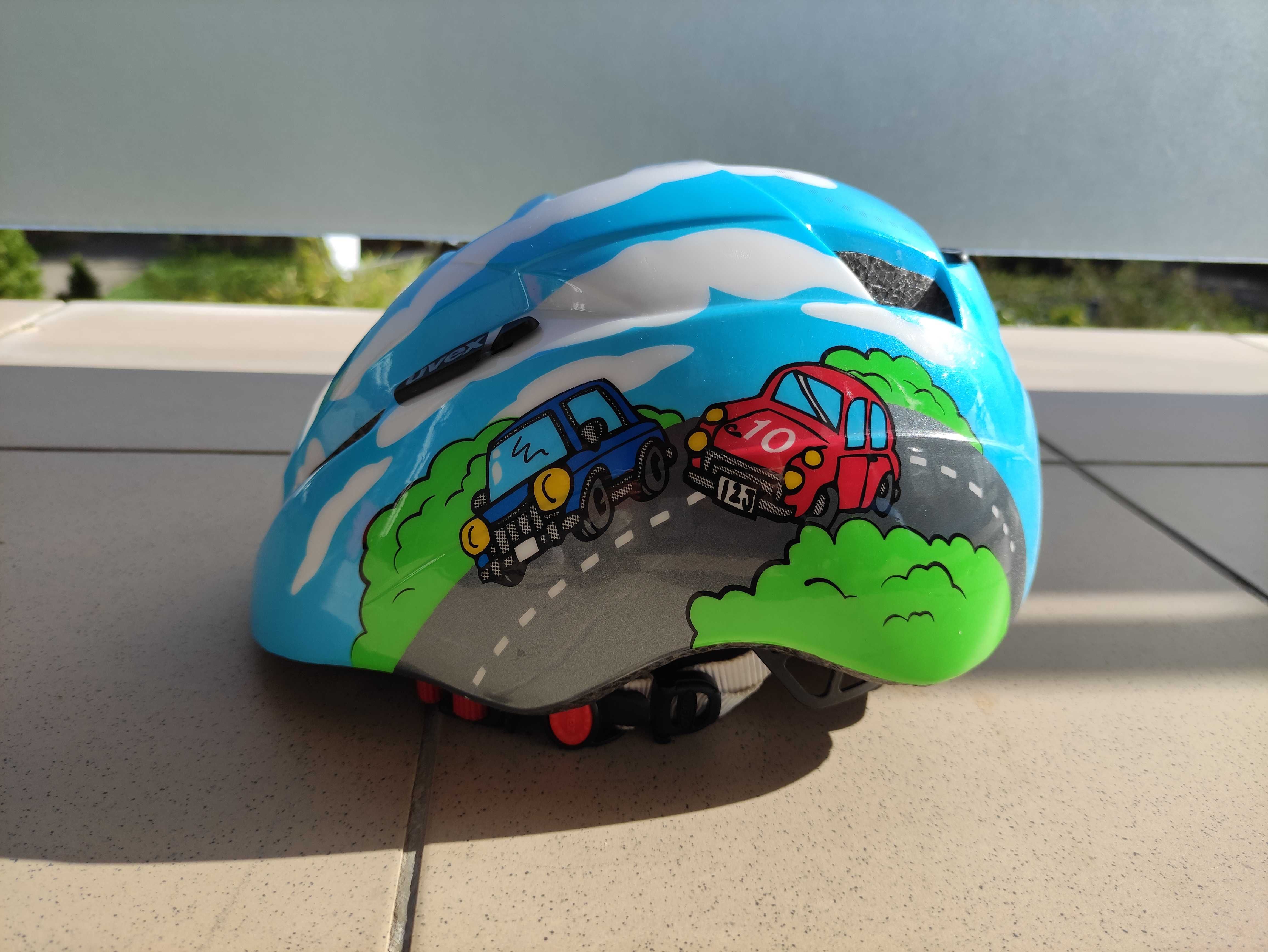 Kask rowerowy UVEX Junior dla dzieci rozmiar 46-52cm /wielokolorowy