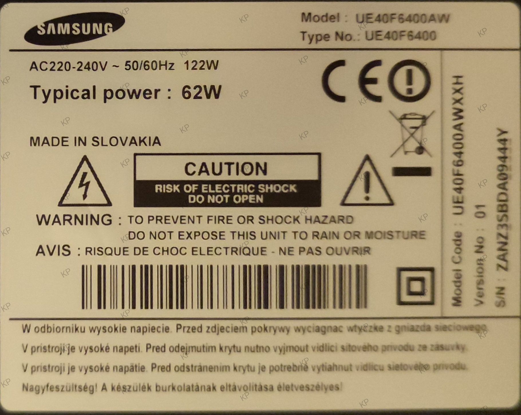 Sprzedam telewizor Lcd-Led Samsung 40 cali stan dobry