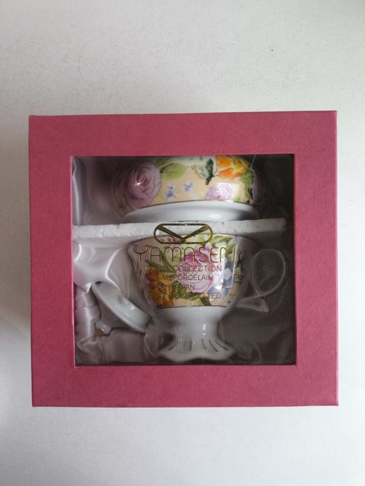 Сервиз фарфор (3TA1293) 1 чайник + 1 чашка  (200/400 мл чашка/ Yamasen