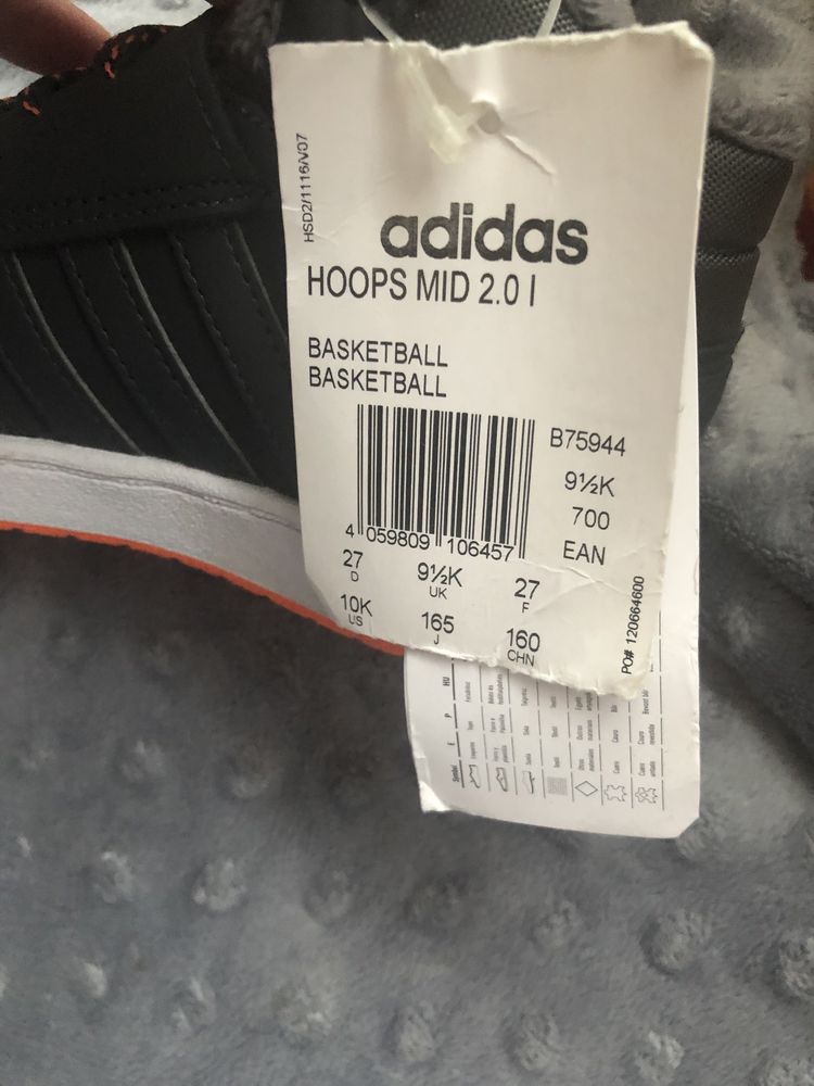 Adidas Hoops 2.0 2 0 I ocieplane szare