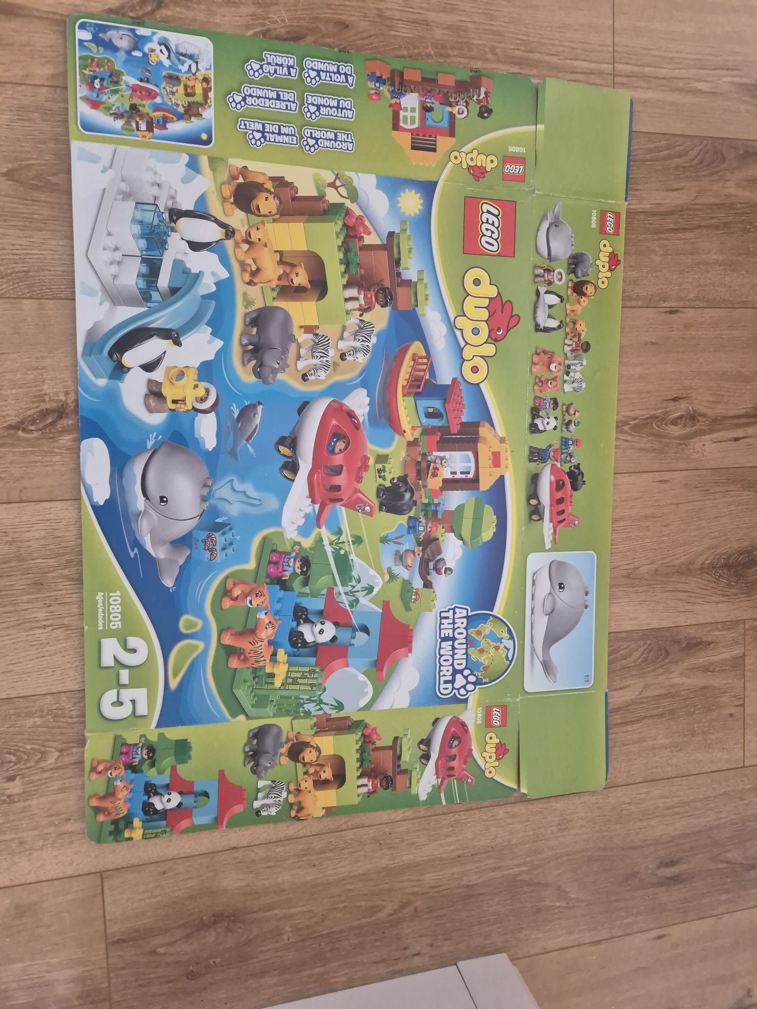 LEGO Duplo 10805 – Wyprawa dookoła świata,instrukcja+ pudełko + gratis