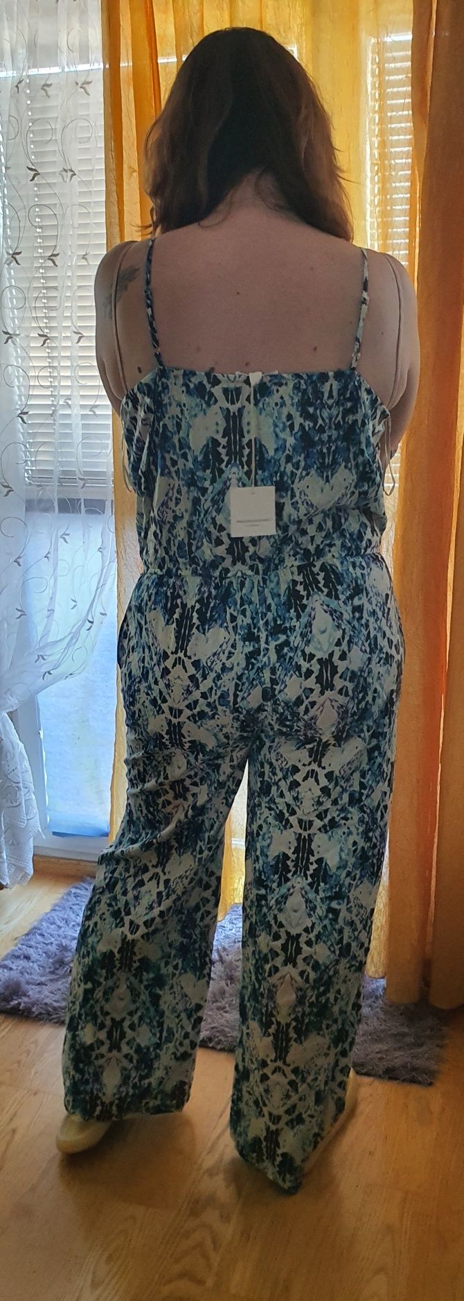 nowy JUMPSUIT komplet BASEN PLAŻA  lunch spacer r. 46/48 XL