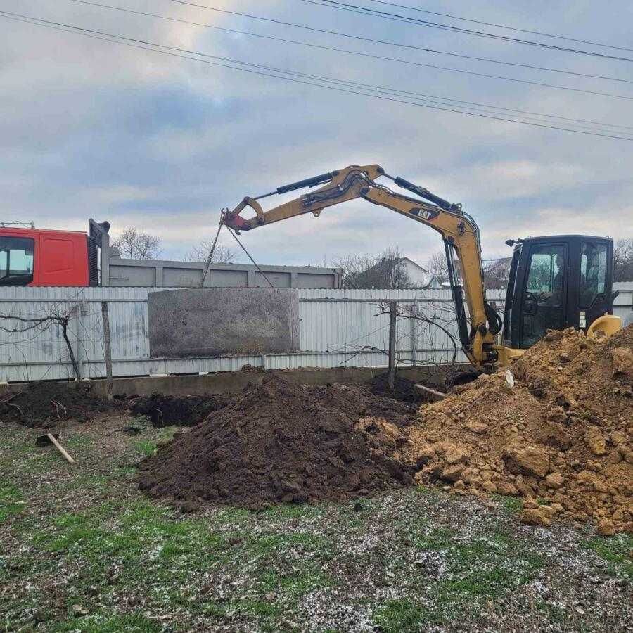 Септики. Бетонні кільця кришки. Вигрібні ями під ключ. Каналізація