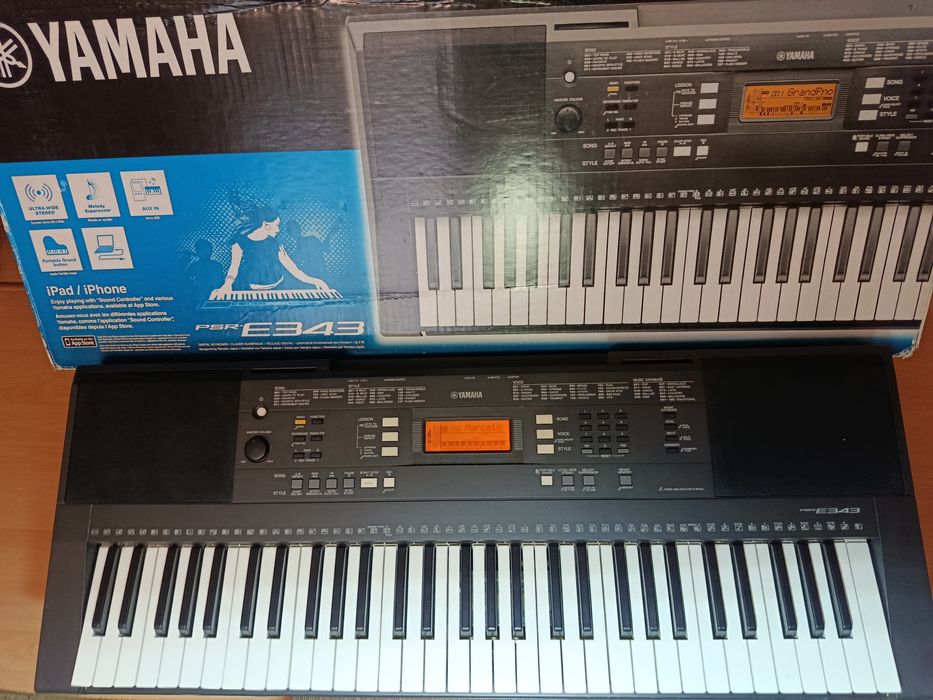 Yamaha PSR e-343 keyboard klawisze