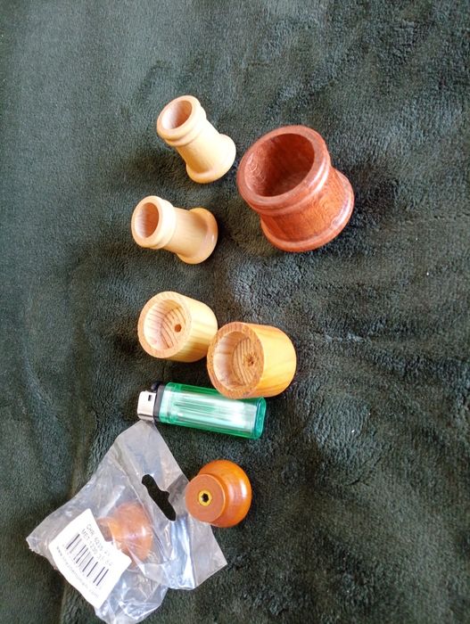 7 Puxadores madeira Novos e como novos