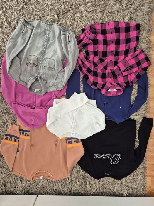 Mega paka ubrań Coccodrillo,smyk itp.dla dziewczynki 128cm. Super stan