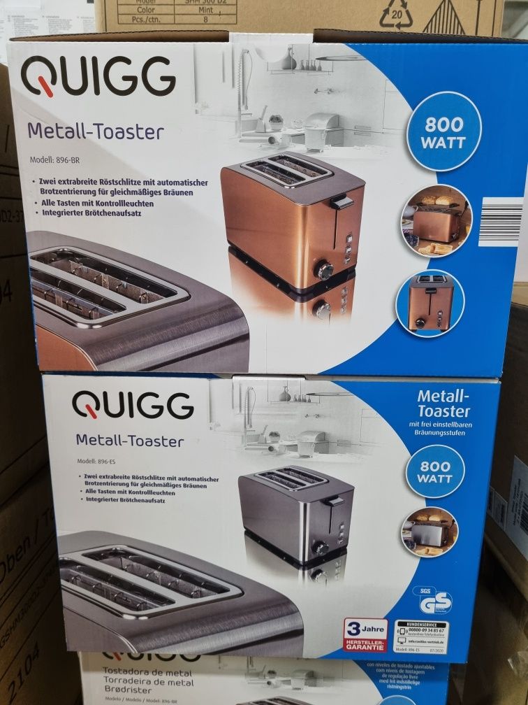 Металевий тостер Quigg,SilverCrest (Німеччина)