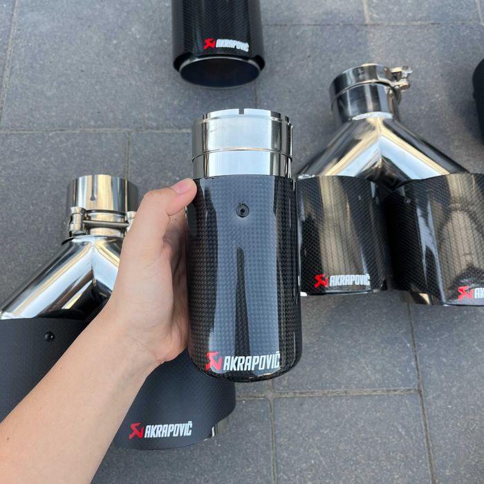 СЬОГОДНІ ВІДПРАВИМО‼️ Насадки на глушник акраповіч, накладки акрапович