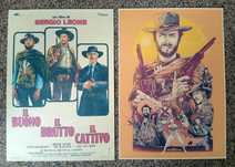 2 Posters - O Bom, o Mau e o Vilão (papel kraft, 30x42 cm)