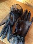 Luvas de tule preto
