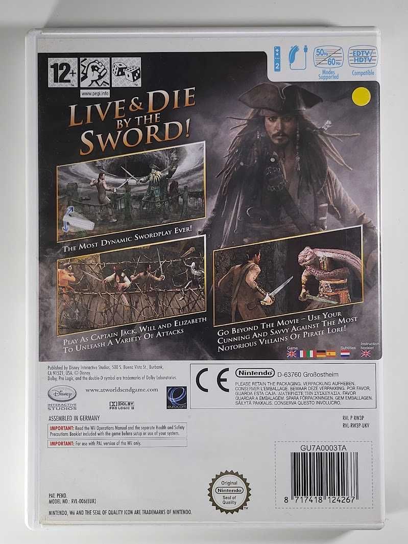 Pirates Of The Caribbean At Worlds End / Gra Nintendo Wii / Warszawa