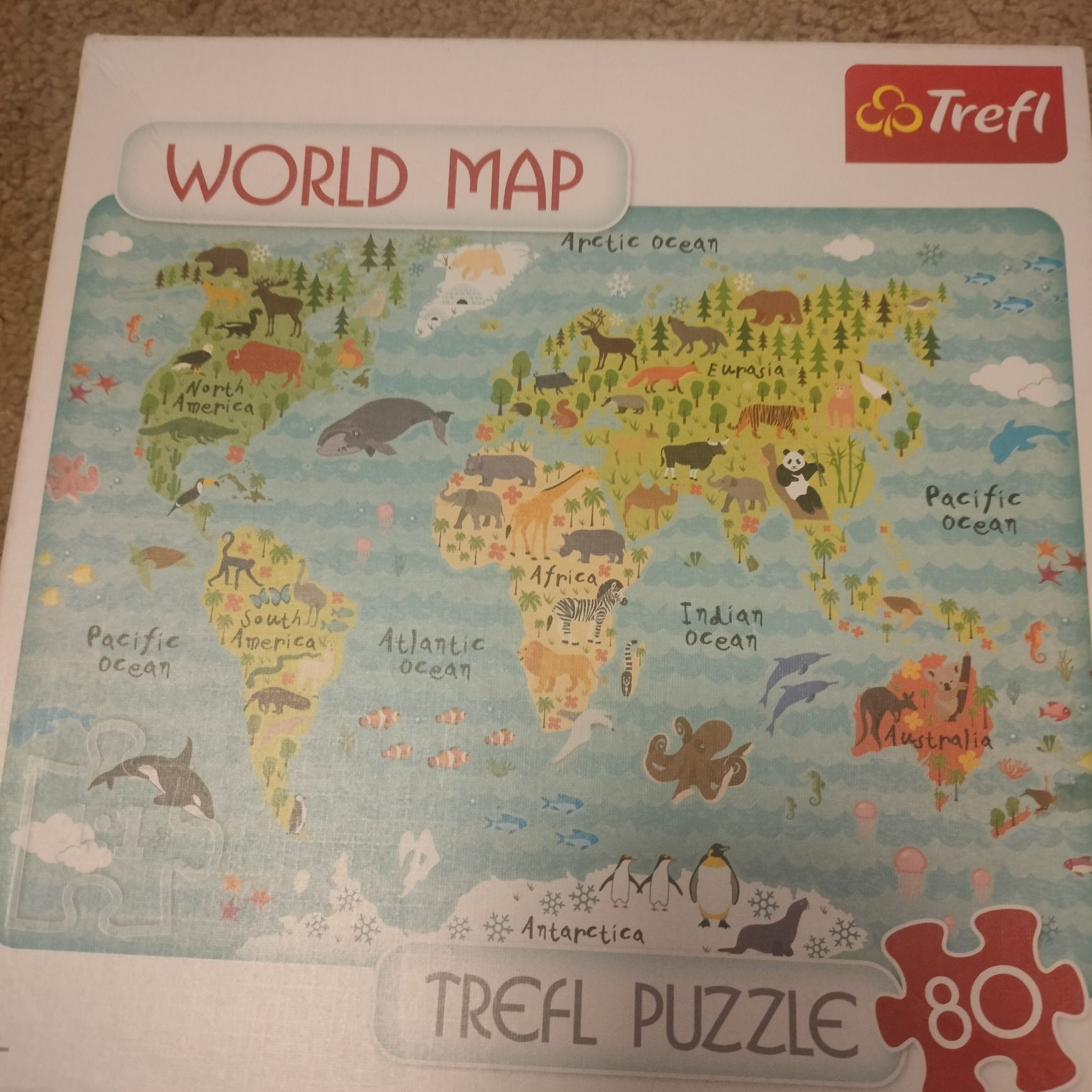 Puzzle 80 elementów plus 5 lat