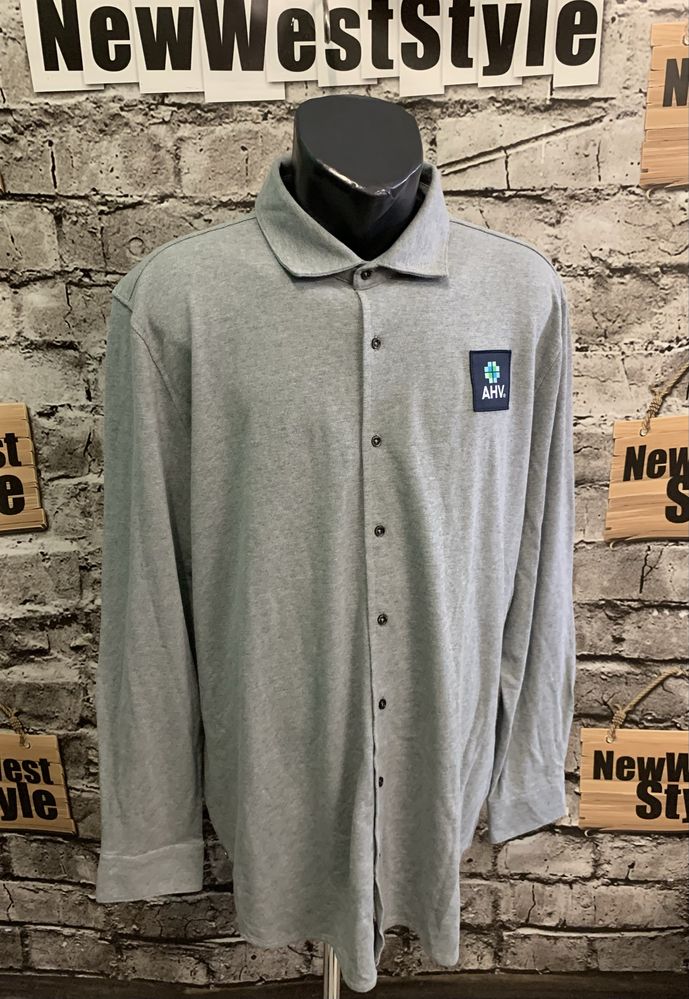 Bluza koszula męska / Fitsforwork AHV / bawełna, na guziki 3XL