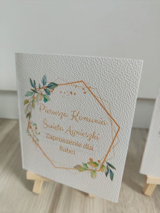 Zaproszenia Pierwsza komunia Święta