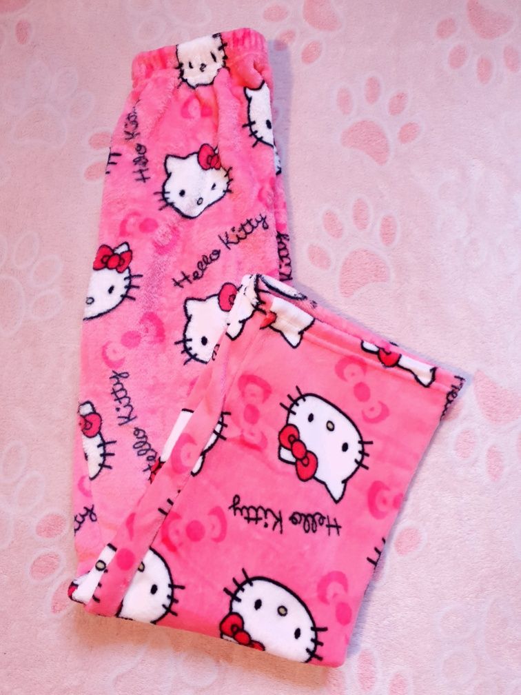 Pluszowe spodnie hello kitty