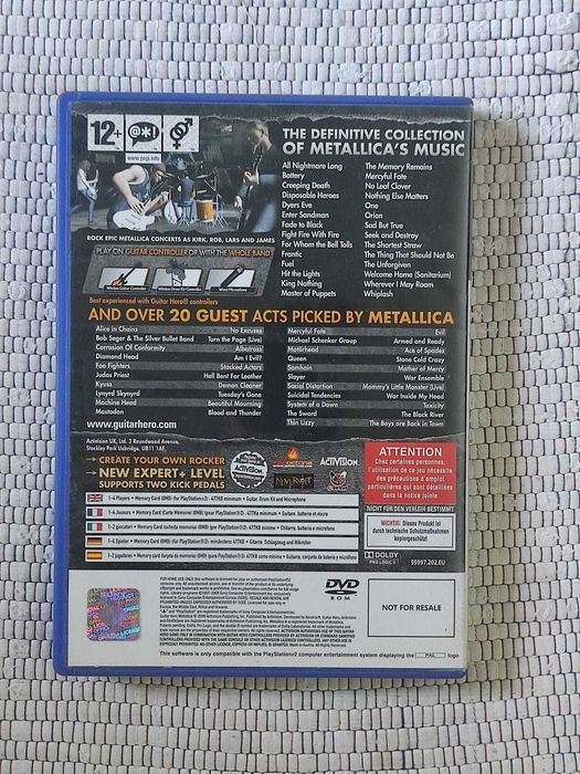 Jogo Guitar Hero Metallica Playstation 2