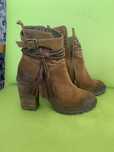 Botas de pele castanhas -Agostini