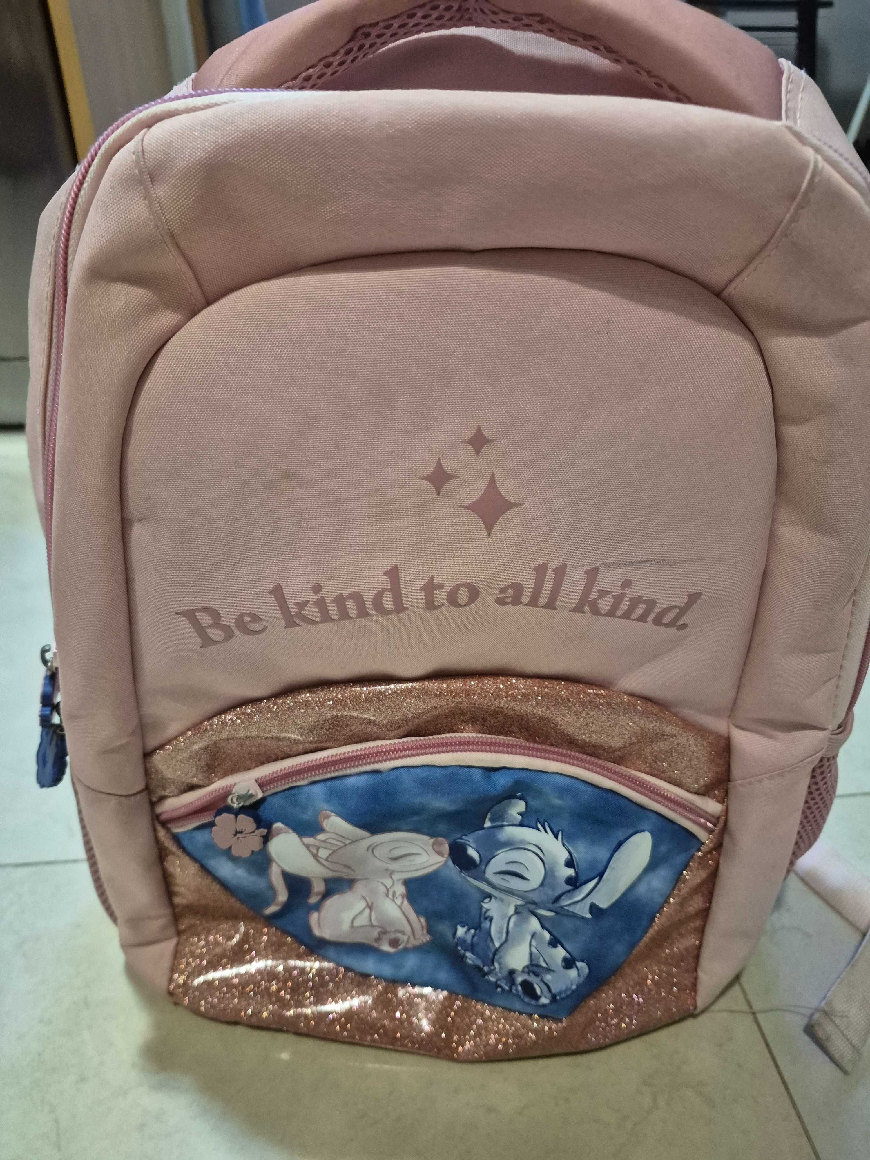 Vendo Mochila Stitch Disney – Rosa com Glitter