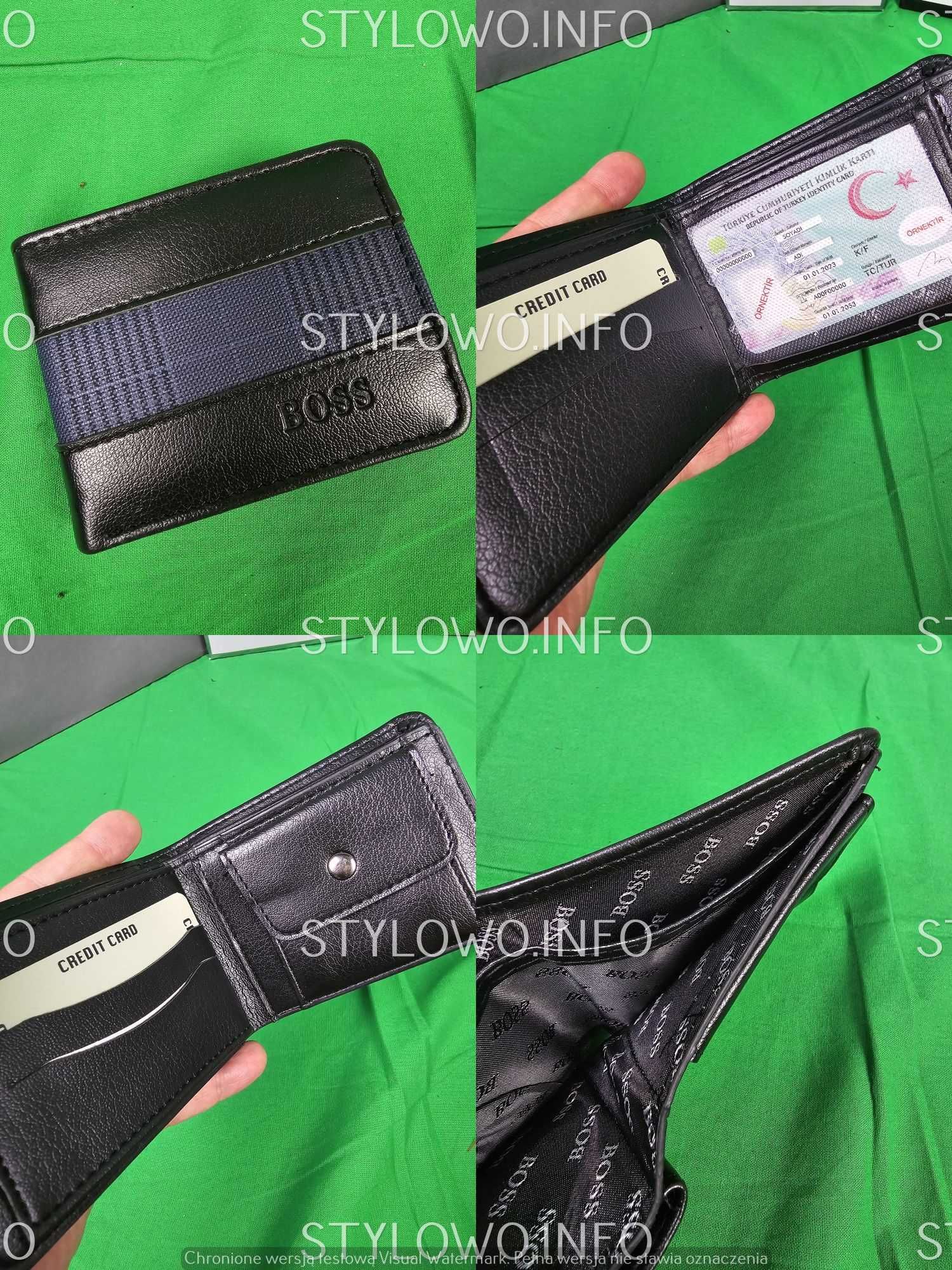 Portfele Meskie Gucci Louis vuitton portfel Hugo Boss Premium