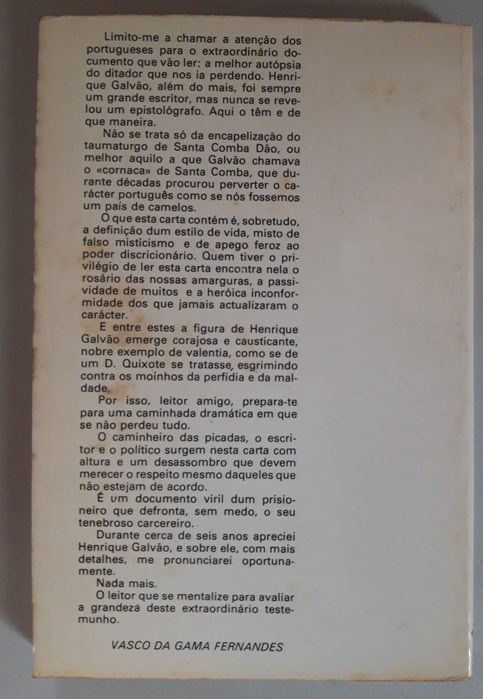 Livro- Ref CxC  - Henrique Galvão - Carta Aberta ao Dr. Salazar