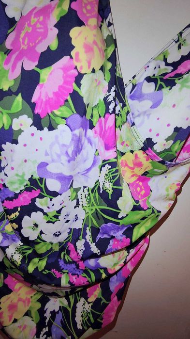 Strój kąpielowy jednoczęściowy BHS damski kwiecisty  Stan Bdb+ 44 XXL