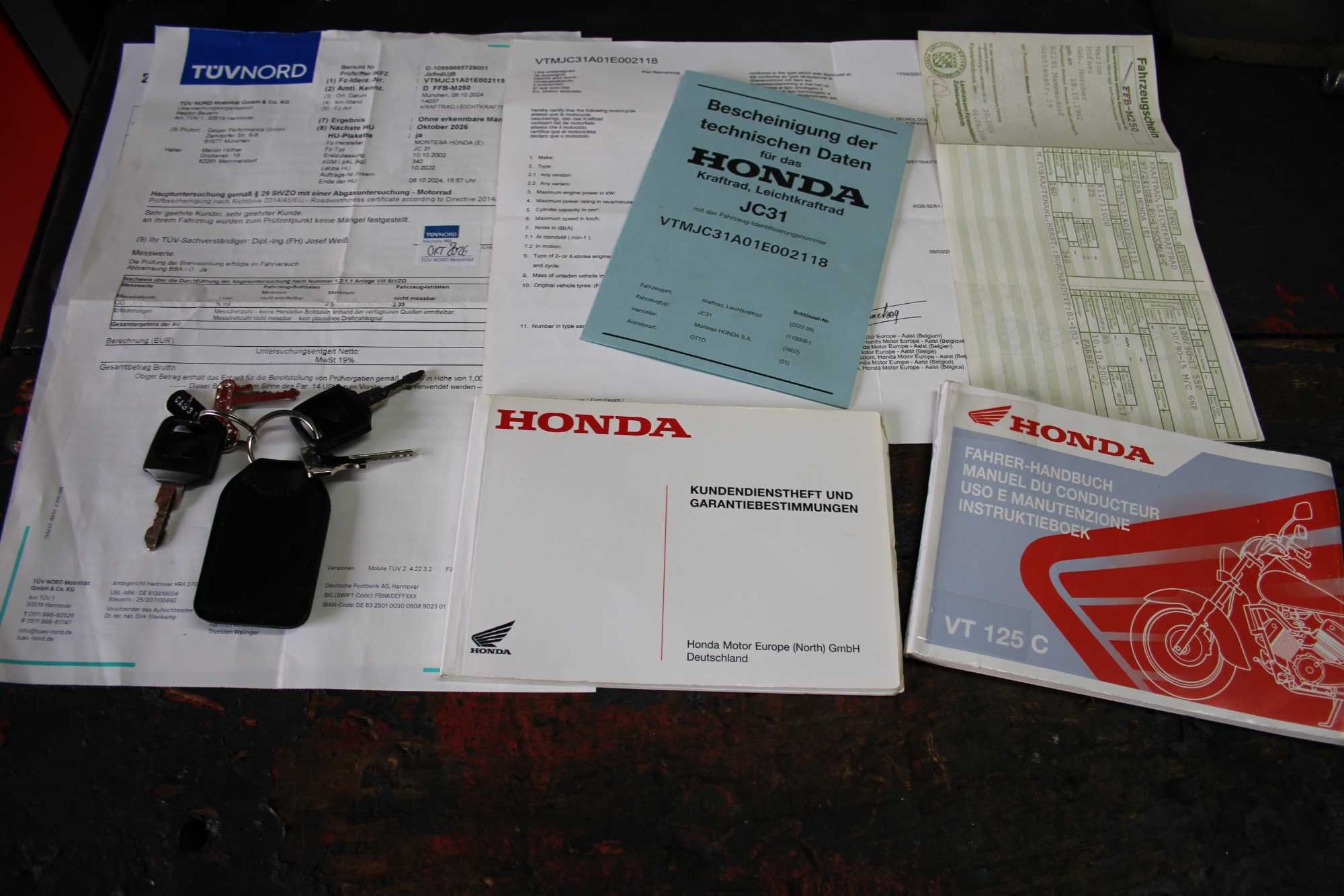 Honda VT 125 Shadow * 2002 * 14.087km Z Niemiec Stan IDEALNY * T.U.V *