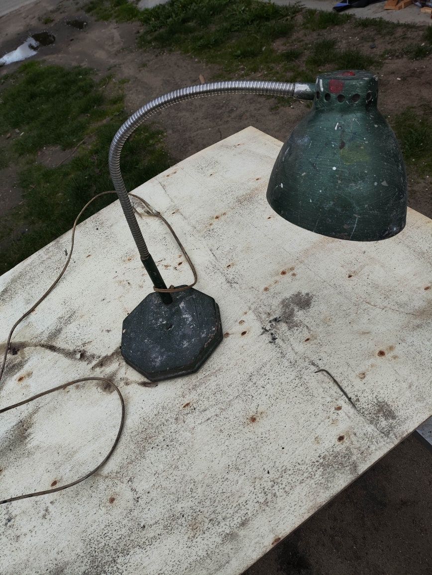 Lampa biurkowa vintage skała