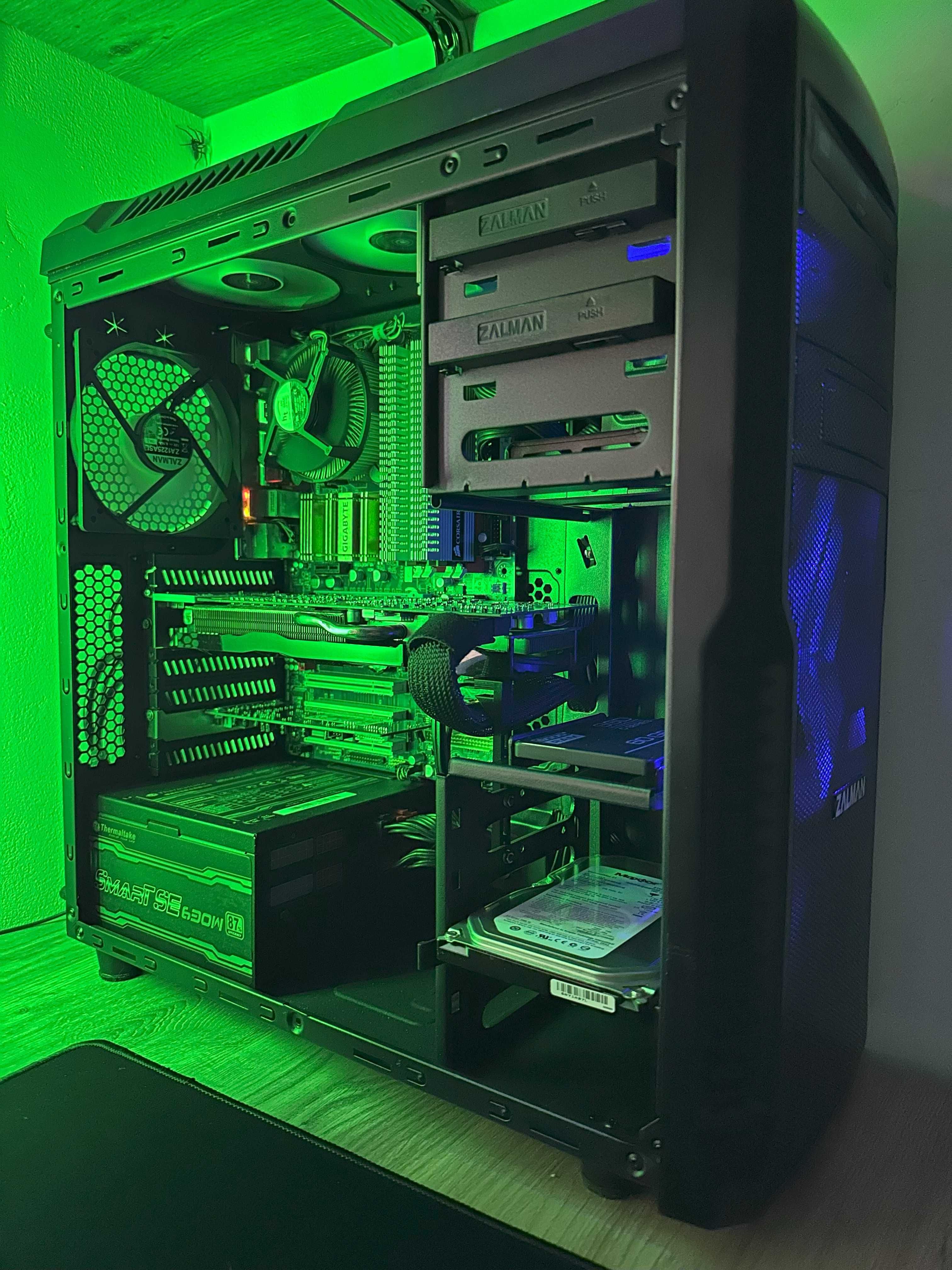 Komputer retro hi-end 2009 Core 2 Quad 8GBRAM Q9300 HD6970 SSD+HDD XP
