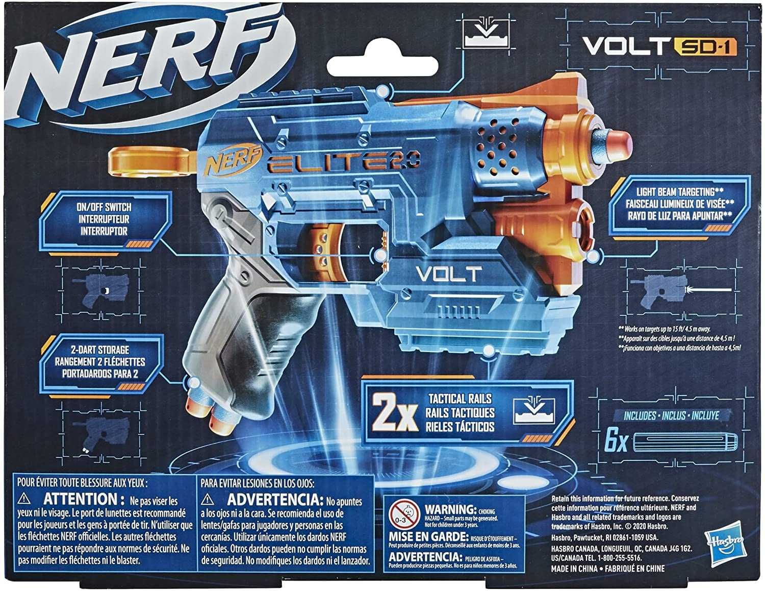 ОРИГИНАЛ! Бластер Nerf Elite 2.0 Volt с лазерным прицелом Нерф HASBRO