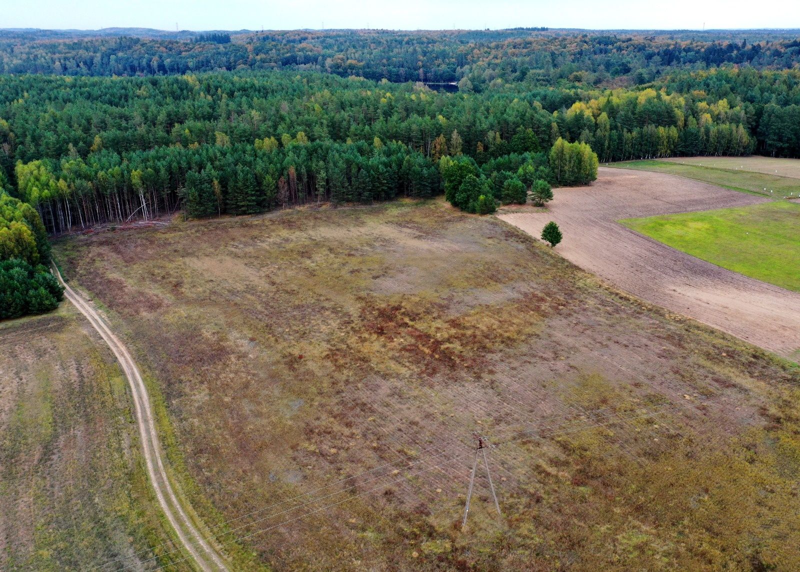 Działka budowlana  przy lesie Kaszuby blisko jeziora