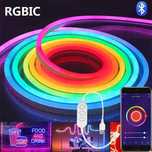 Fita LED Neon RGBIC 5v Iluminação Inteligente com Sinc Musical