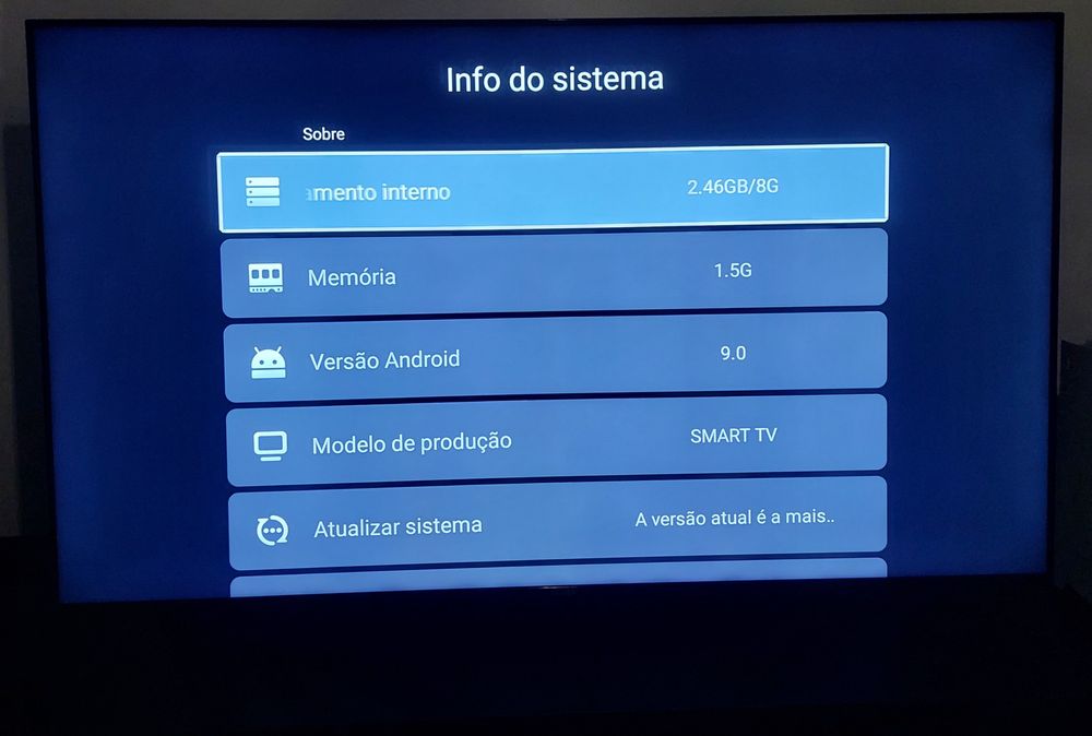 Tv da marca silver 65"