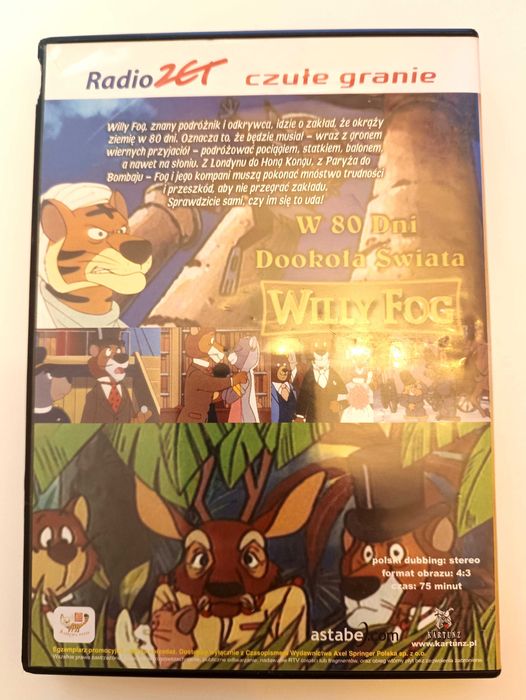 DVD VCD Willy Fog / W 80 dni dookoła świata, film 75 minut, polski
