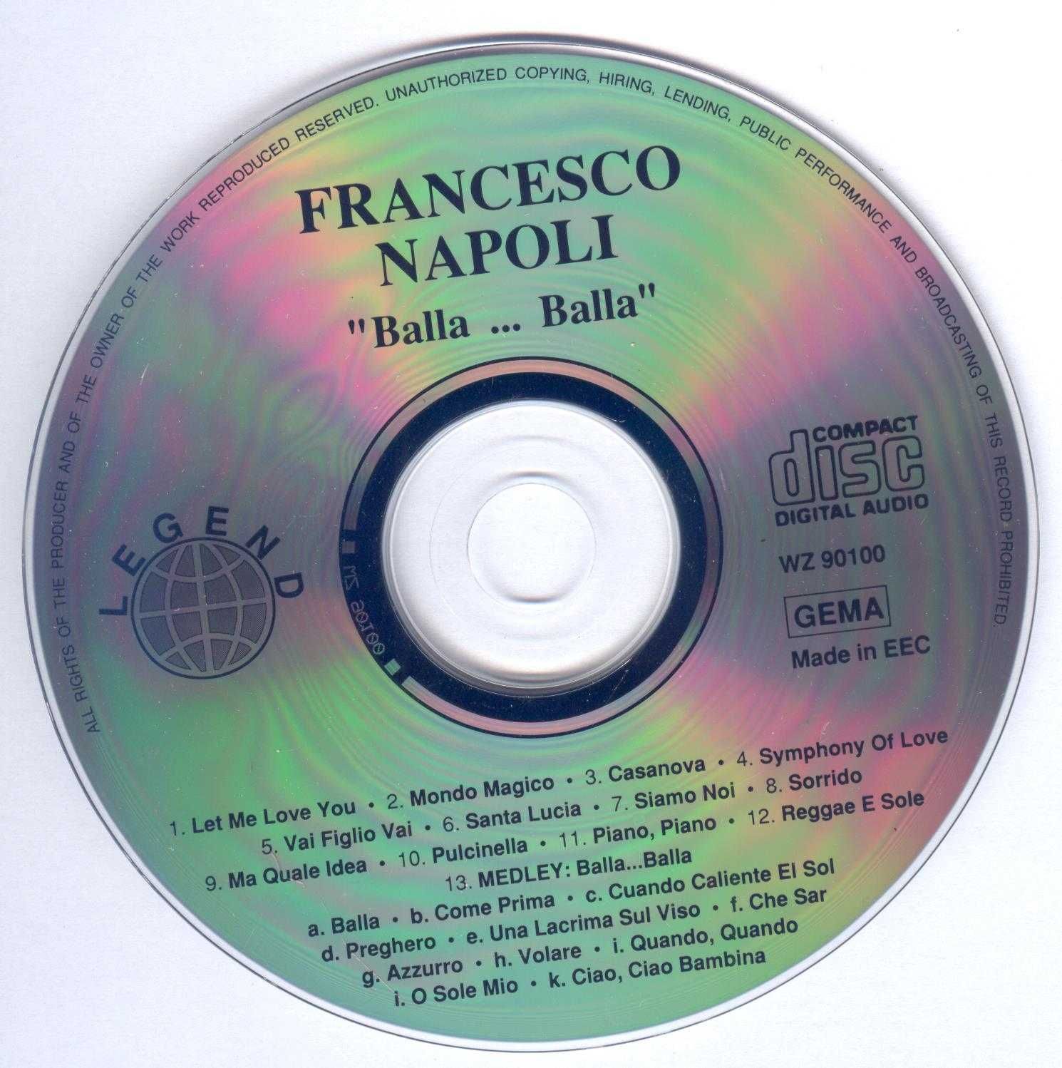 CD Francesco Napoli - Balla... Balla (1993) (Legend)