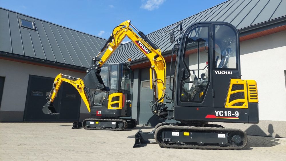 Minikoparka Yuchai YC18, 1800kg , Yanmar, 2 biegi, Promocja