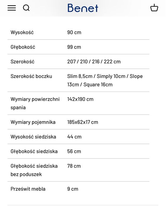 Sofa DL Benet rozkładana z funkcją spania brazowa skóra