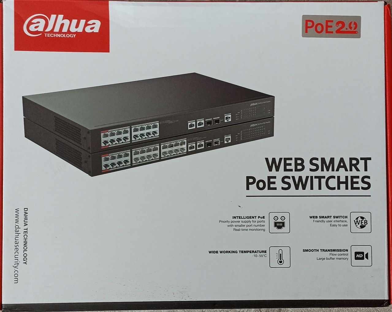 POE комутатор Dahua свіч, світч, switch